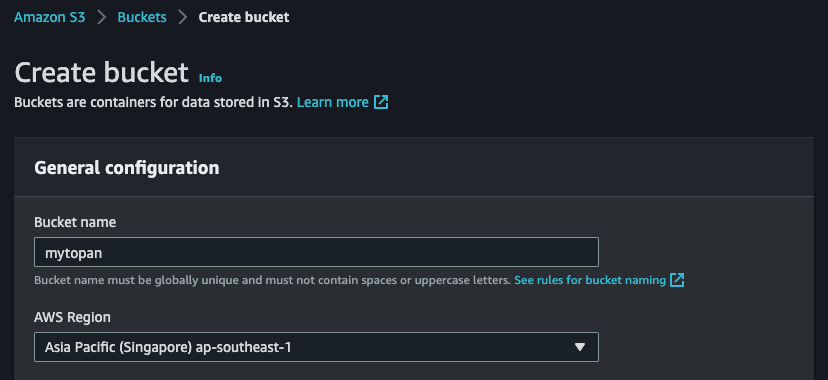 select region