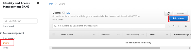 add users