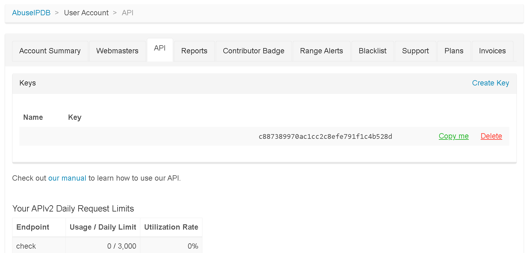 create api key