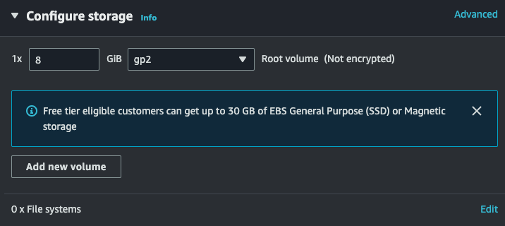 setting storage