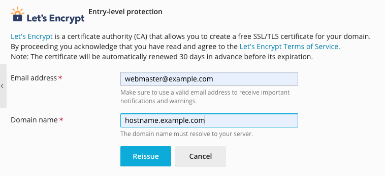 reissue ssl